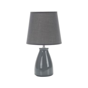 Imagem de Luminária Abajur Taschibra Pottery 37cm E27 Bivolt Cinza