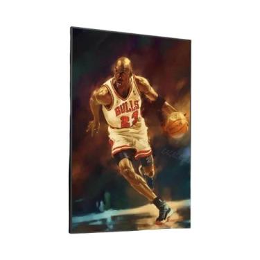 Imagem de 1pc basquete esportes jogo michaell-j-jordan cartaz adesivos arte mura