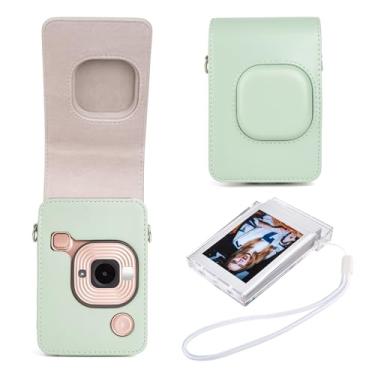 Imagem de HIYQIN Capa Protetora Compatível Com Fujifilm Instax Mini Liplay, Bolsa Transparente Para Filme Liplay E Kit De Acessórios - Verde Matcha