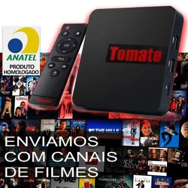 Imagem de Tv box Com App de Canal Filme Grátis Tomate