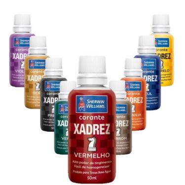 Imagem de Corante Líquido Xadrez Sherwin Williams Tintas Bisnaga Pigmento Varias