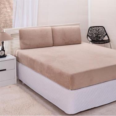 Imagem de Lençol Plush Queen 3 Peças - S & L Enxovais, Bege