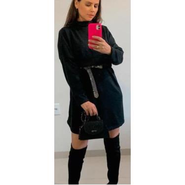 Imagem de Vestido de tricô de manga longa tamanho g - Js.Closet