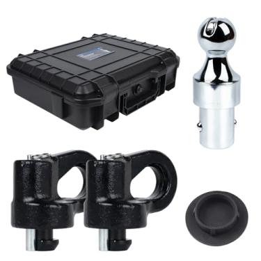 Imagem de 60692, kit de engate de pescoço de ganso atualizado 38k 2-5/40.6 cm com capa para Ford F250/F350/F450, Chevrolet Silverado 2500/3500 HD, GMC Sierra 2500/3500 HD Nissan Titan XD