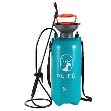 Imagem de CIADAZ Pulverizador de jardim de pressão de bomba portátil 2,11 galões / 8L Pulverizador portátil para gramado e jardim com válvula de liberação de pressão/lança de spray giratória/alça de ombro