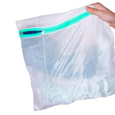 Imagem de Kit Sacos para Lavar Roupas na Máquina Tanquinho Protetor de Lingerie, Roupa Íntima e Tecido Delicado (6, Médio)