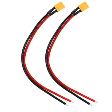 Imagem de Conector feminino plugue xt30 com arame de silicone awm16 conexão forte flexível e flexível fácil de instalar para rc lipo bateria rc drone 2 pcs