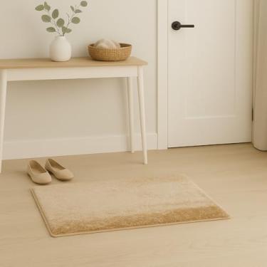 Imagem de Tapete Esplendor Antiderrapante 100% Poliéster 50x90cm Jolitex - Esplendor Bege