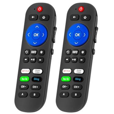 Imagem de Controle remoto programável para Roku Express 4K+, Express 4K com controle de volume para substituição do controle remoto Roku Express com 9 teclas extras de aprendizagem (não para Stick)