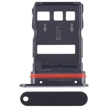 Imagem de YUNCHAO Acessórios telefônicos Para Zte Nubia Red Magic 9 Pro nx769j Bandeja de carto SIM + bandeja de carto SIM (preto) Substituição do telefone celular