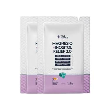 Imagem de Kit 2X: Magnésio + Inositol Relief 3.0 Camomila e Lavanda Sachê True Source 8g