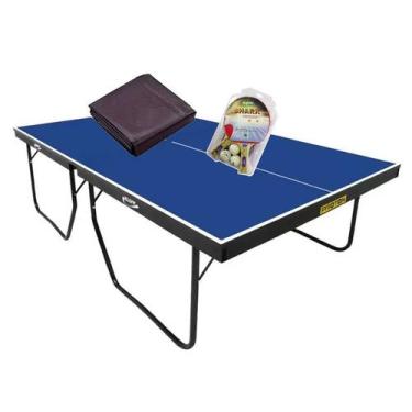 Imagem de MESA PING PONG MDF 1090 KLOPF + KIT Completo 5031 + Capa Slim