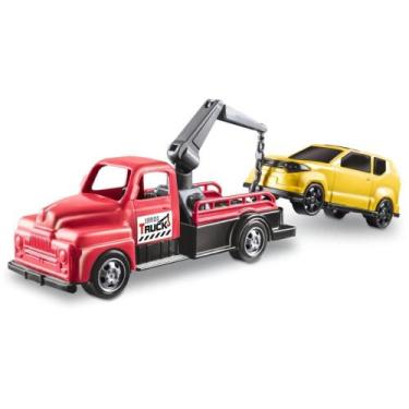 Imagem de Caminhão Classic TOW CAR 34CM Guincho Articulado com Carro Sortido - O
