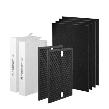 Imagem de Byseacore Filtro de substituição HPA5200B compatível com purificadores de ar Honeywell HPA 5200B 5220 5250 3200, 2 R HEPA, 2 S Carbon e pré-filtros 4 A, peça # HRF-R HRFSC1 HRF-ARVP200 HRF-A200