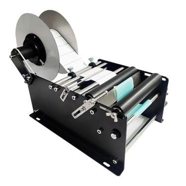 Imagem de Máquina de rotulagem manual de garrafas redondas latas de cerveja adesivo de vinho etiquetadora de etiqueta distribuidora máquina de embalagem