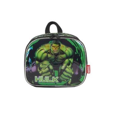 Imagem de Lancheira Térmica Hulk Infantil Escolar Passeio Avengers, Verde