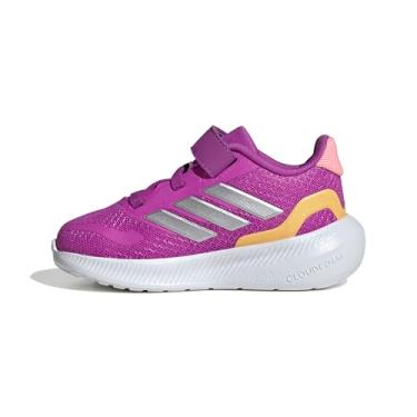 Imagem de adidas Tênis Baby Run Falcon 5, Explosão roxa/prata metálico/semifaísca, 12 Little Kid
