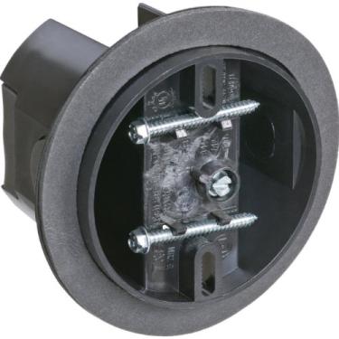 Imagem de Caixa de ventilador de teto Carlon CFB-16-F, sela, trabalho novo/antigo, 10 cm de diâmetro por 9,5 cm de profundidade, preta