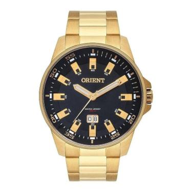 Imagem de Relógio Orient Masculino Mgss1218 P1kx Preto Dourado