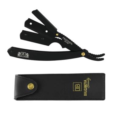 Imagem de Navalhete para Barba Navalha Profissional para Barbeiro Aço Inox com Case Dilcintia