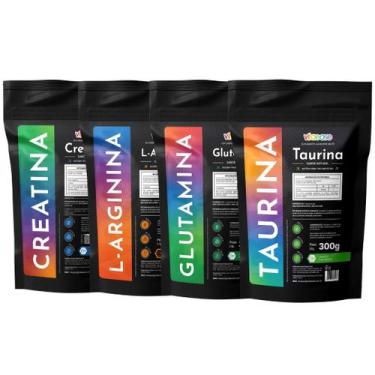 Imagem de vitaease - Creatina L-Glutamina L-Arginina Taurina  300g, Sem sabor