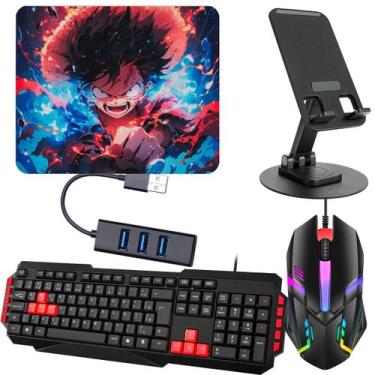 Imagem de Kit Mobilador Teclado Shey Mouse Ley Mouse Pad HUB OTG Tripé - EVOLUT,