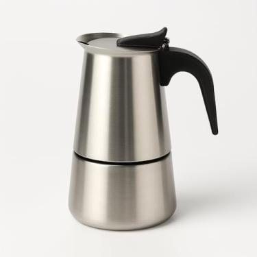 Imagem de Cafeteira Italiana Inox 200ml para 4 Xícaras – Café Forte e Aromático com Design Compacto e Seguro