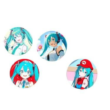 Imagem de Bottons Hats.une Mi.ku 5 Unidades 5,8cm - broche button pin (Kit 1)