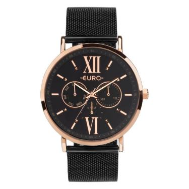 Imagem de Relógio Euro Feminino Multiglow Preto - Eu6p29ahgbps-5p Eu6p29ahgbps-5p