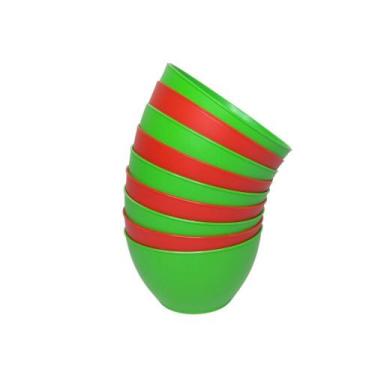 Imagem de Kit 10 Bowl Cumbuca P/caldos Sobremesa Plástico 700 Ml Especial Natal 