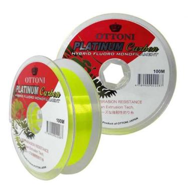 Imagem de Caixa de Linha De Monofilamento Platinum Carbon - Ottoni, 0,50mm, Amar