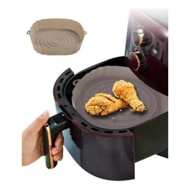 Imagem de Forma Cesto De Silicone Para Air Fryer Não Gruda Lavável - Alinee