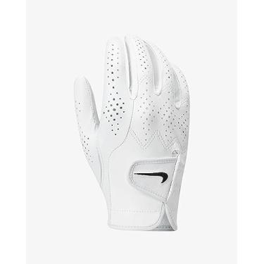 Imagem de Nike Luva de golfe feminina Tour Classic IV para mão direita, branca | preta média/grande