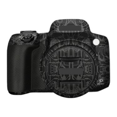 Imagem de SX70HS Adesivo de capa de câmera anti-arranhões para Canon PowerShot SX 70 HS Película protetora de câmera decalques (titânio circuito)