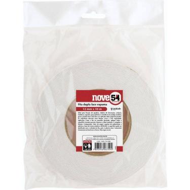 Imagem de Fita Dupla Face Espuma 12mmx10m Branca - Nove54
