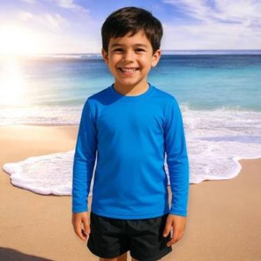 Imagem de Camiseta Térmica Proteção UV Original Segunda Pele Manga Longa Solar Infantil PLT 351-Unissex