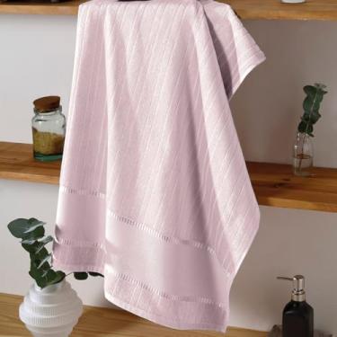 Imagem de Toalhas Lavabo Bella Dohler para Bordado Cruz (2, 9933 - Rosa Claro, 45cm X 30cm)