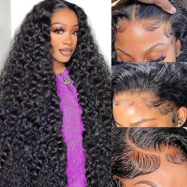 Imagem de Peruca MISSJAY Deep Wave 76cm Cabelo humano 200% densidade natural