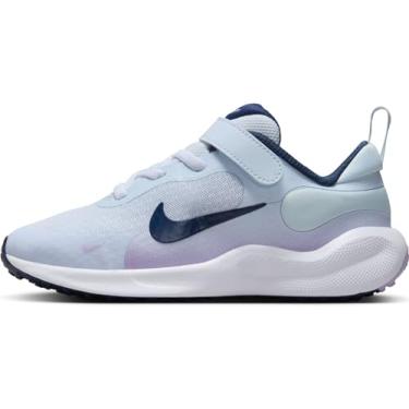 Imagem de NIKE Tênis infantil unissex Revolution 7 (PSV) baixo, Cinza futebol americano Midnight Navy Lilac Bloom, 7.5 UK Child