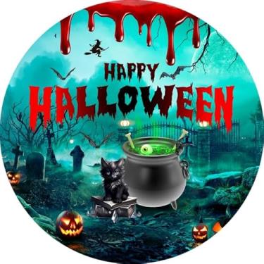 Imagem de Painel Sublimado Festa Redondo 1,50m Halloween (HAL0098)