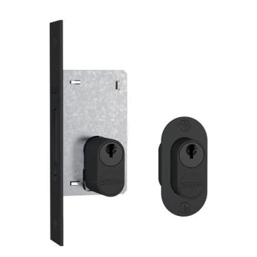 Imagem de Fechadura Auxiliar 601A Stam Porta Externa Preto Gorje