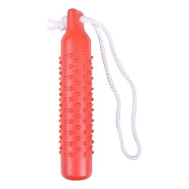 Imagem de MotiveTech Brinquedo flutuante para cachorro, boneco de recuperação de filhotes, substituição para brinquedo interativo de piscina flutuante na água, Vermelho