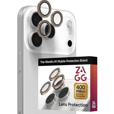 Imagem de ZAGG IS-GLEL AR E CameraRings-Apple-Basin/Zion/16PPM/15PPM-GLDGLT Protetor de lente de câmera de telefone