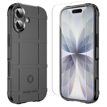 Imagem de LABILUS Capa protetora tática resistente ao desgaste resistente ao desgaste Rugged Shield de 2,4 m compatível com iPhone 17 (6,3 polegadas) - preto escuro