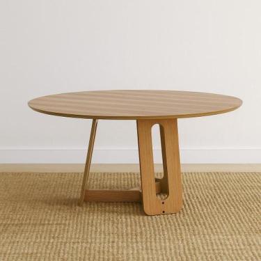 Imagem de Mesa de Jantar 4 Lugares Redonda Madeira Maciça Cecília - Herval