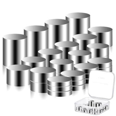 Imagem de Gisafai 31 peças de 150 ml pesos de madeira de pinho de tungstênio Derby Car 4 tamanhos diferentes pesos cilíndricos de carro amortecedor de tungstênio incremental para corrida de carros de pinho