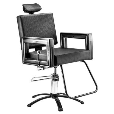 Imagem de Poltrona Cadeira Hidráulica Reclinável Dompel Square Black