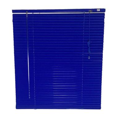 Imagem de Persiana Horizontal Aluminio 25Mm Azul 80 L X 160 A Cm