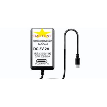 Imagem de Fonte DC 5V USB-C para Gravador Portátil Tascam Portacapture X8 - Bivo
