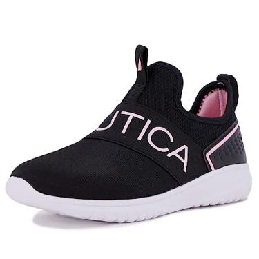 Imagem de Nautica Kids Youth Athletic Fashion Sneaker Running Shoe Slip On- Boy - Girl Little Kid Big Kid-Aloise-Black Peony-13